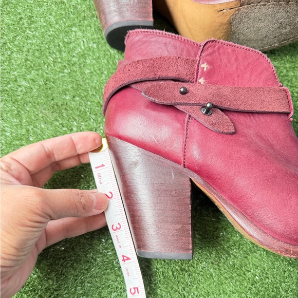 Rag & Bone Harrow Oxblood Burgundy Leather Women's Ankle Boots Rag & Bone Harrow Oxblood Burgundy Leather Women's Ankle Boots